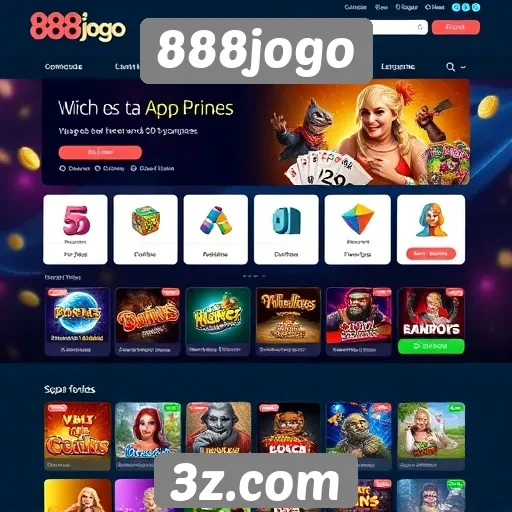 Interface e usabilidade do site 888jogo em destaque